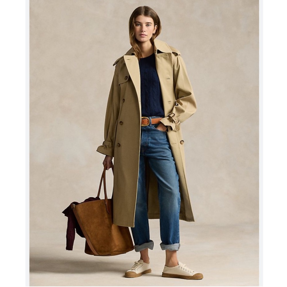 Ralph Lauren Belted water resistant Trench Coat - Picture 9 of 16